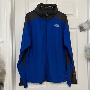 The North Face Men’s Hydrenaline Windbreaker Jacket Size M Blue and Grey
